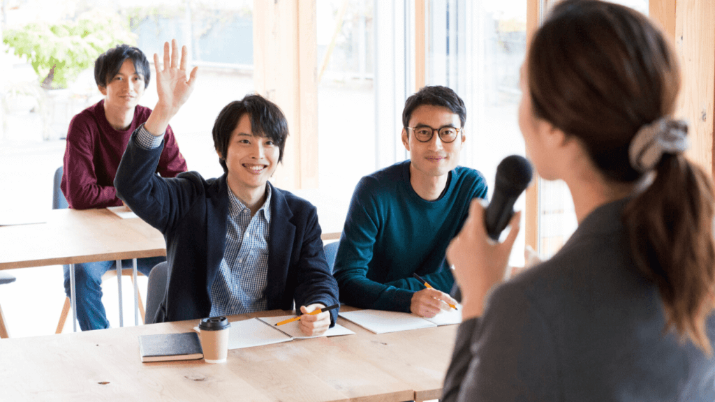 株式投資セミナーの様子