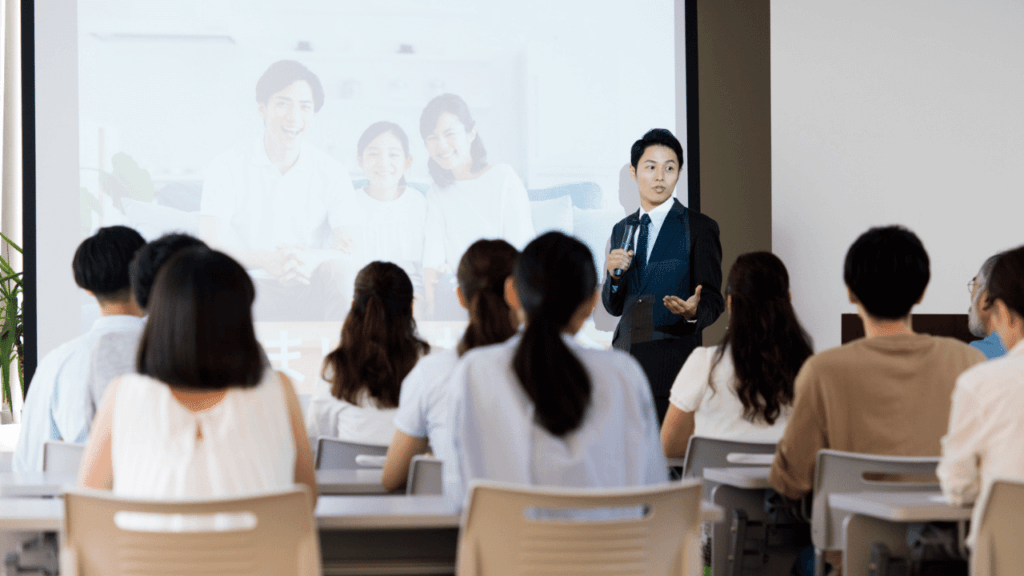 株式投資セミナーの様子