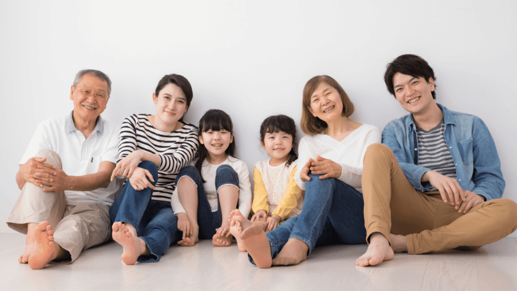 3世代で楽しく暮らす家族